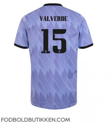 Real Madrid Federico Valverde #15 Udebanetrøje 2022-23 Kortærmet
